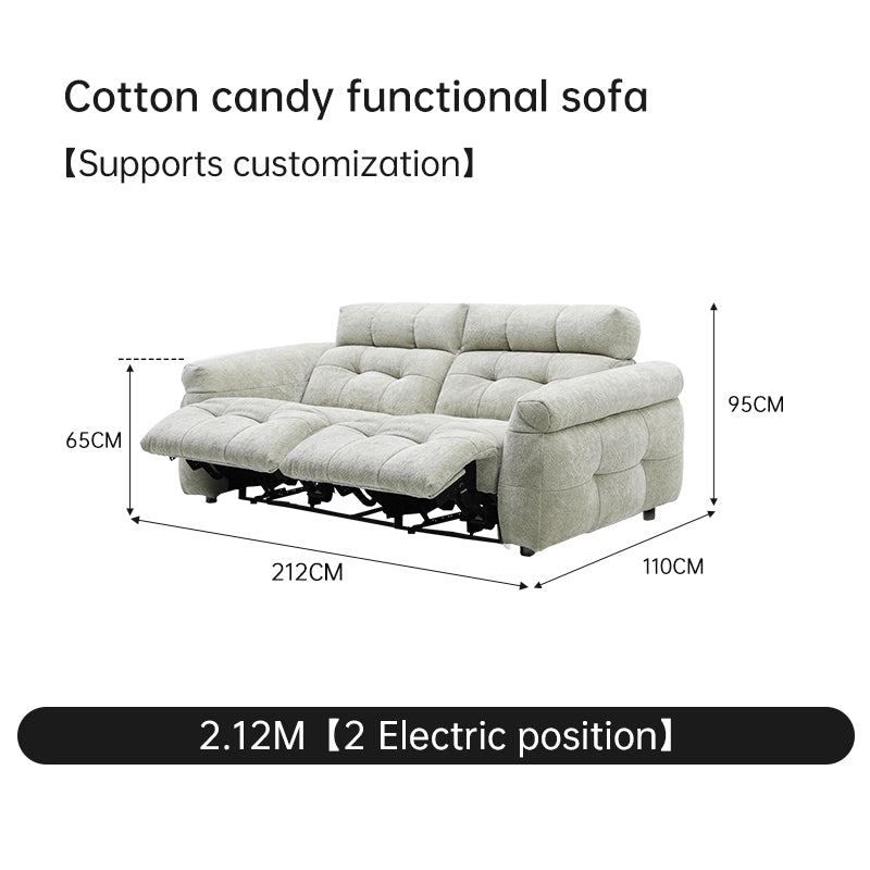 Cotton candy functional sofa
