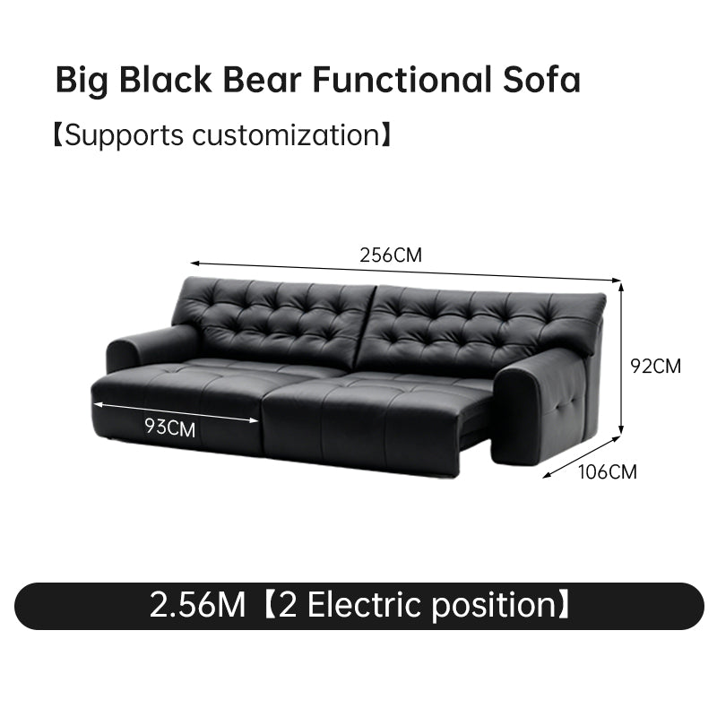 Big Black Bear Functional Sofa