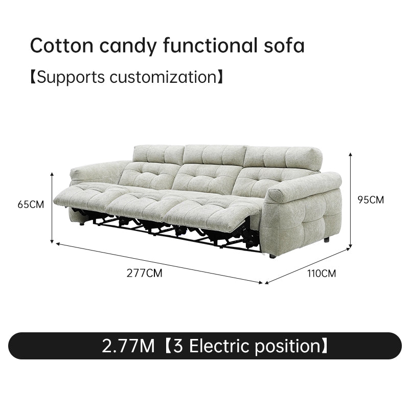 Cotton candy functional sofa