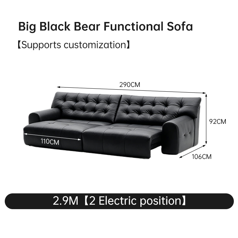 Big Black Bear Functional Sofa
