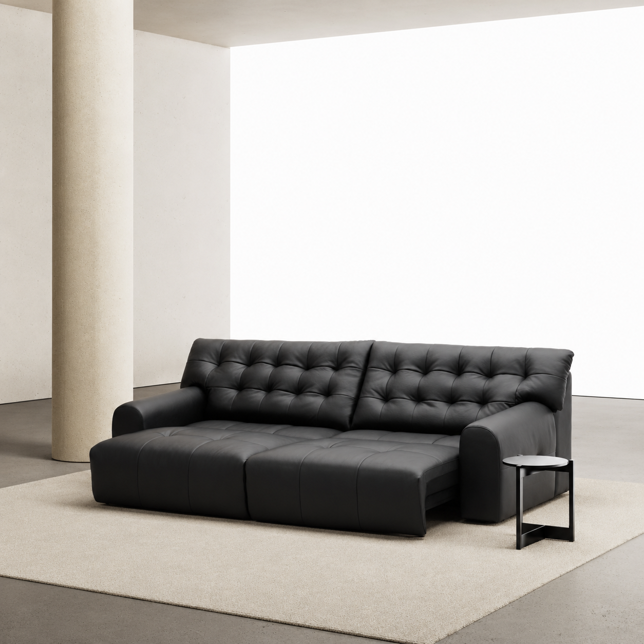 Big Black Bear Functional Sofa