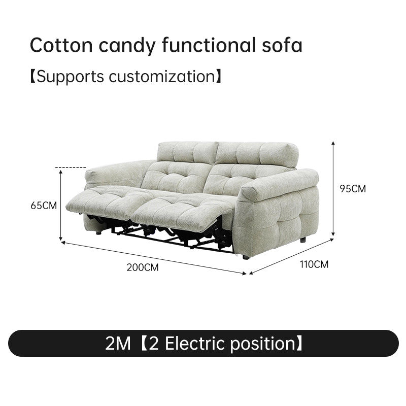 Cotton candy functional sofa
