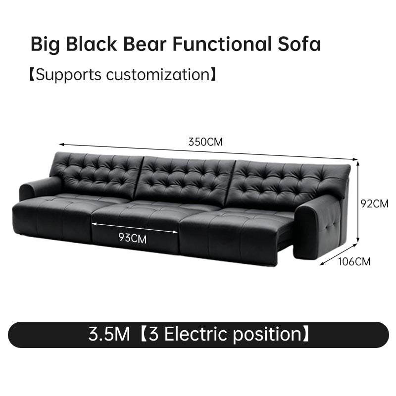 Big Black Bear Functional Sofa
