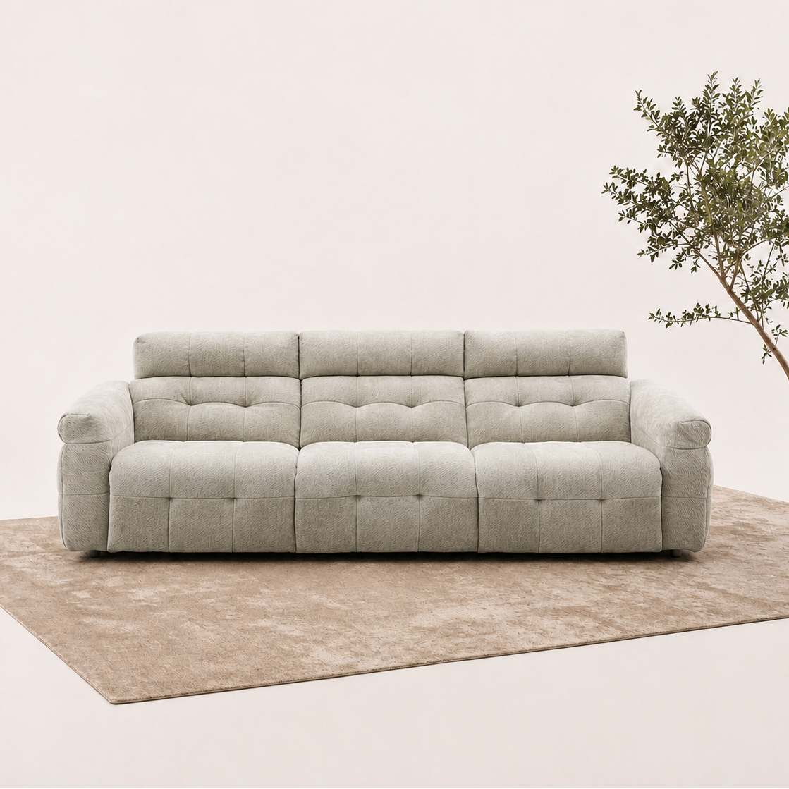Cotton candy functional sofa