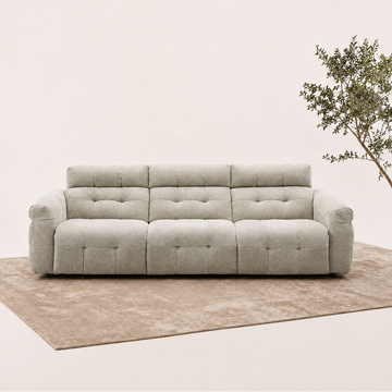 Cotton candy functional sofa