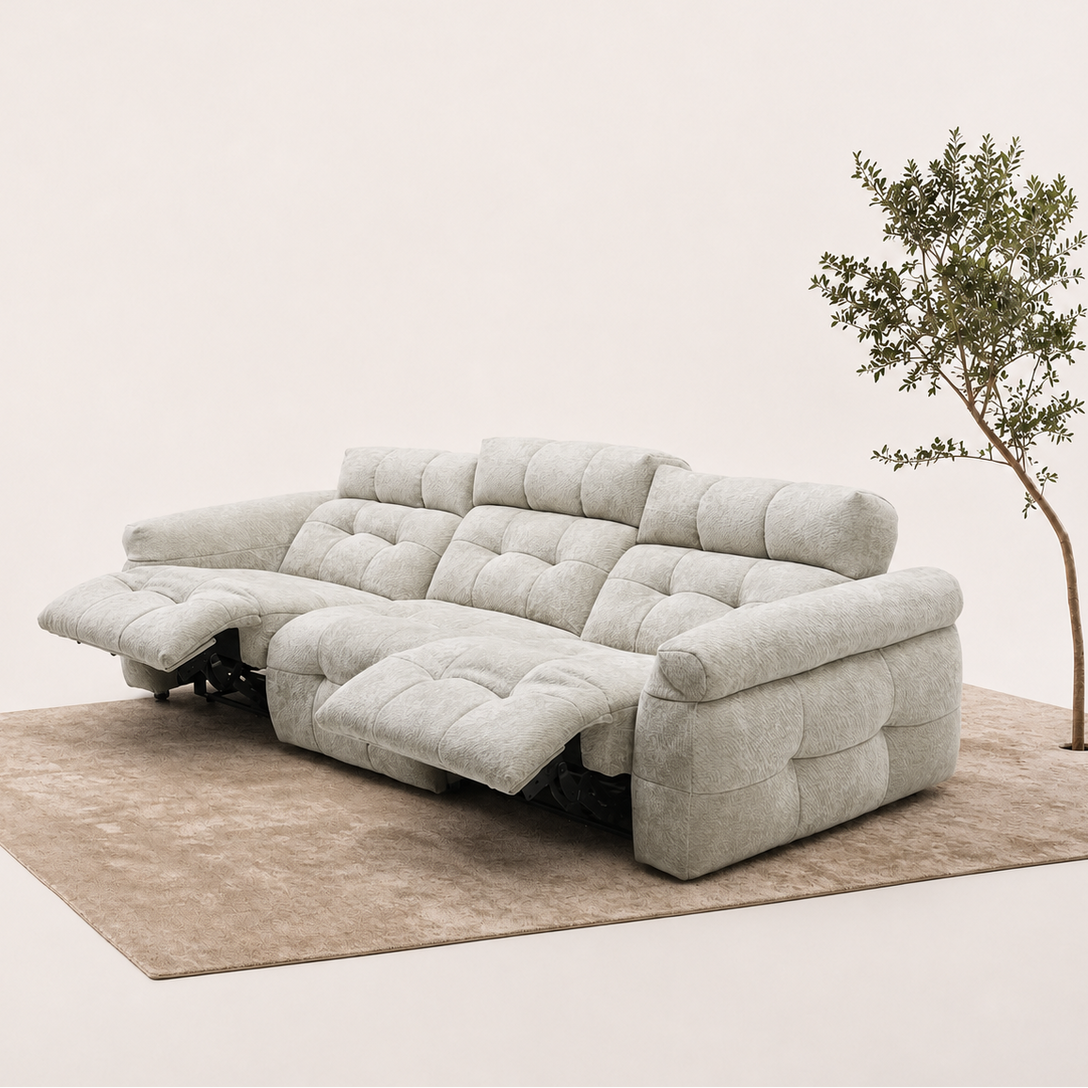 Cotton candy functional sofa