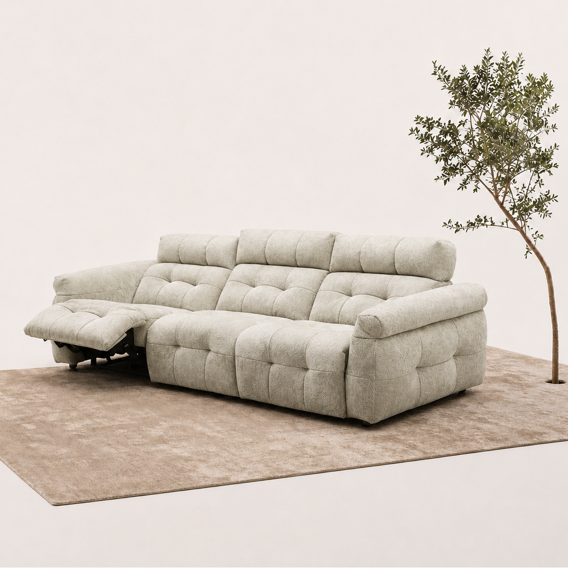 Cotton candy functional sofa